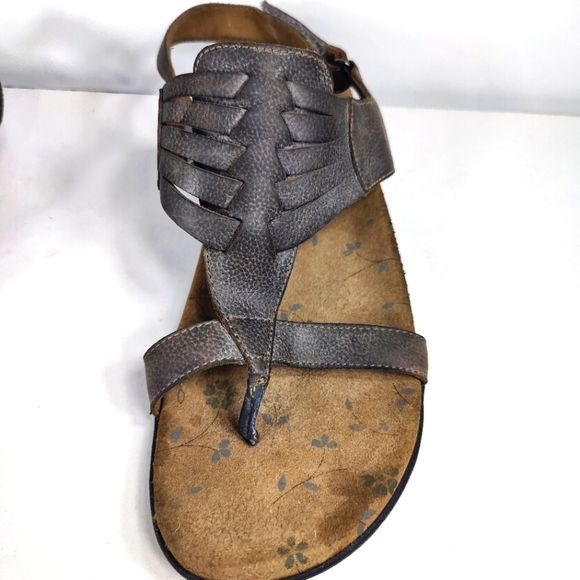 Taos Nirvana Adjustable Ankle Strap Weaved Leather Sandals Women's Shoes Size 9 - Picture 6 of 9